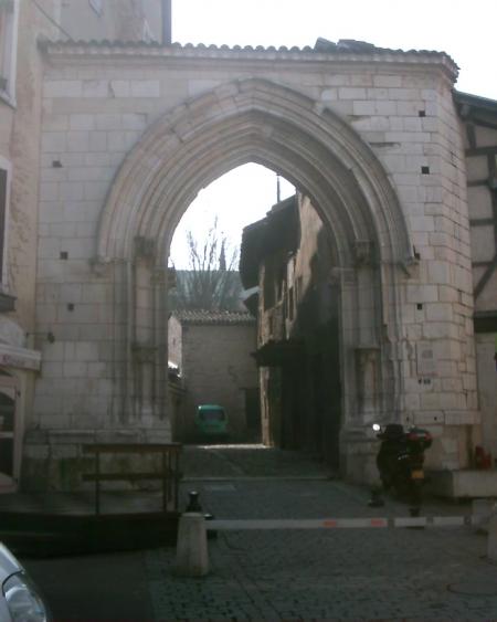All that is left of the gate entrance to an old convent